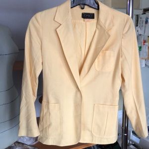 Vintage Tomboy Size 7 light Yellow Pants And Suit Jacket
